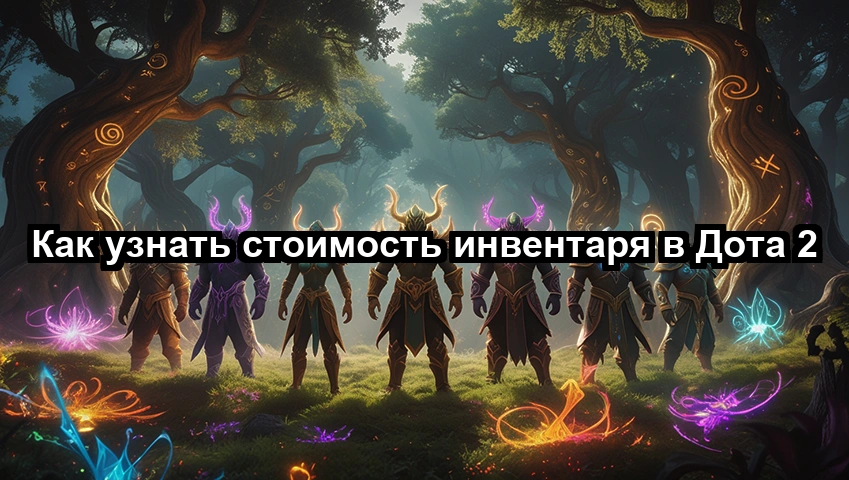 Как узнать стоимость инвентаря в Дота 2