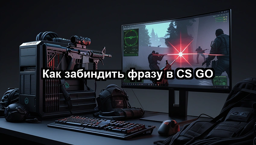 Как забиндить фразу в CS GO