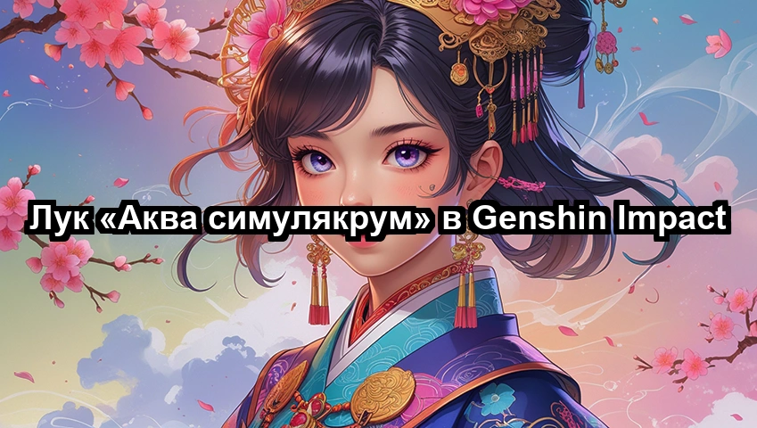 Лук «Аква симулякрум» в Genshin Impact