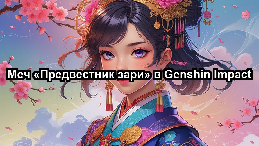 Меч «Предвестник зари» в Genshin Impact