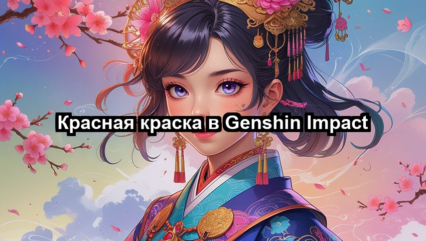 Красная краска в Genshin Impact
